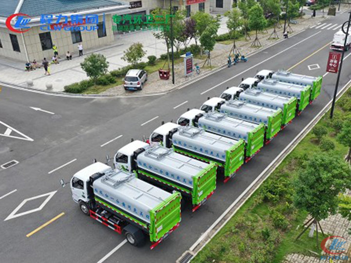 918博天堂集团国六东风福瑞卡5方餐厨垃圾车批量交车